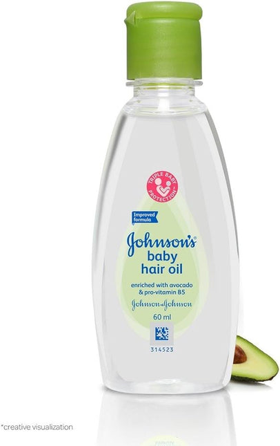 Johnson's Baby Avocado Hair Oil  Nourishment in a Bottle (60ml) TRUEBID